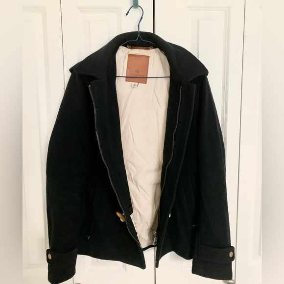 Scotch & Soda dark navy wool coat size Small - Picture 2 of 9